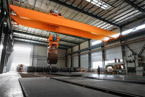 Steel coil handling cranes