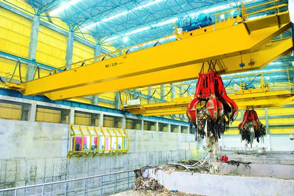 Automatic Garbage Grab Overhead Crane