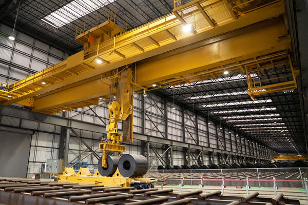 Automated Intelligent steel coil handling cranes